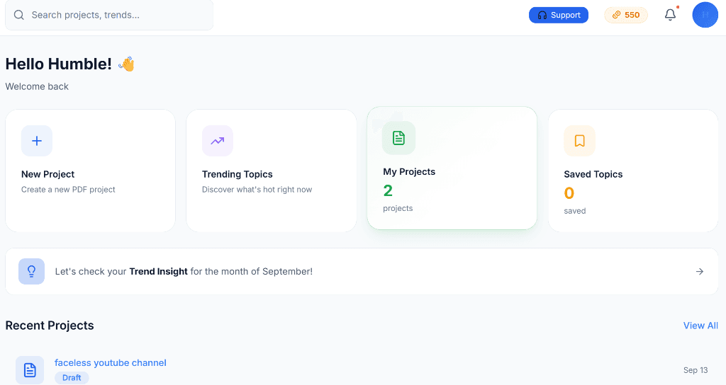PDFWealth AI Dashboard, See It in Action